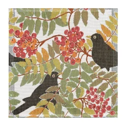 Ekelund Linneväveri Koltrast fabric napkin 35x35 cm, Multi Hot