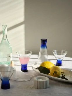Broste Copenhagen Konus cocktail glass 20 cl, Intense Blue