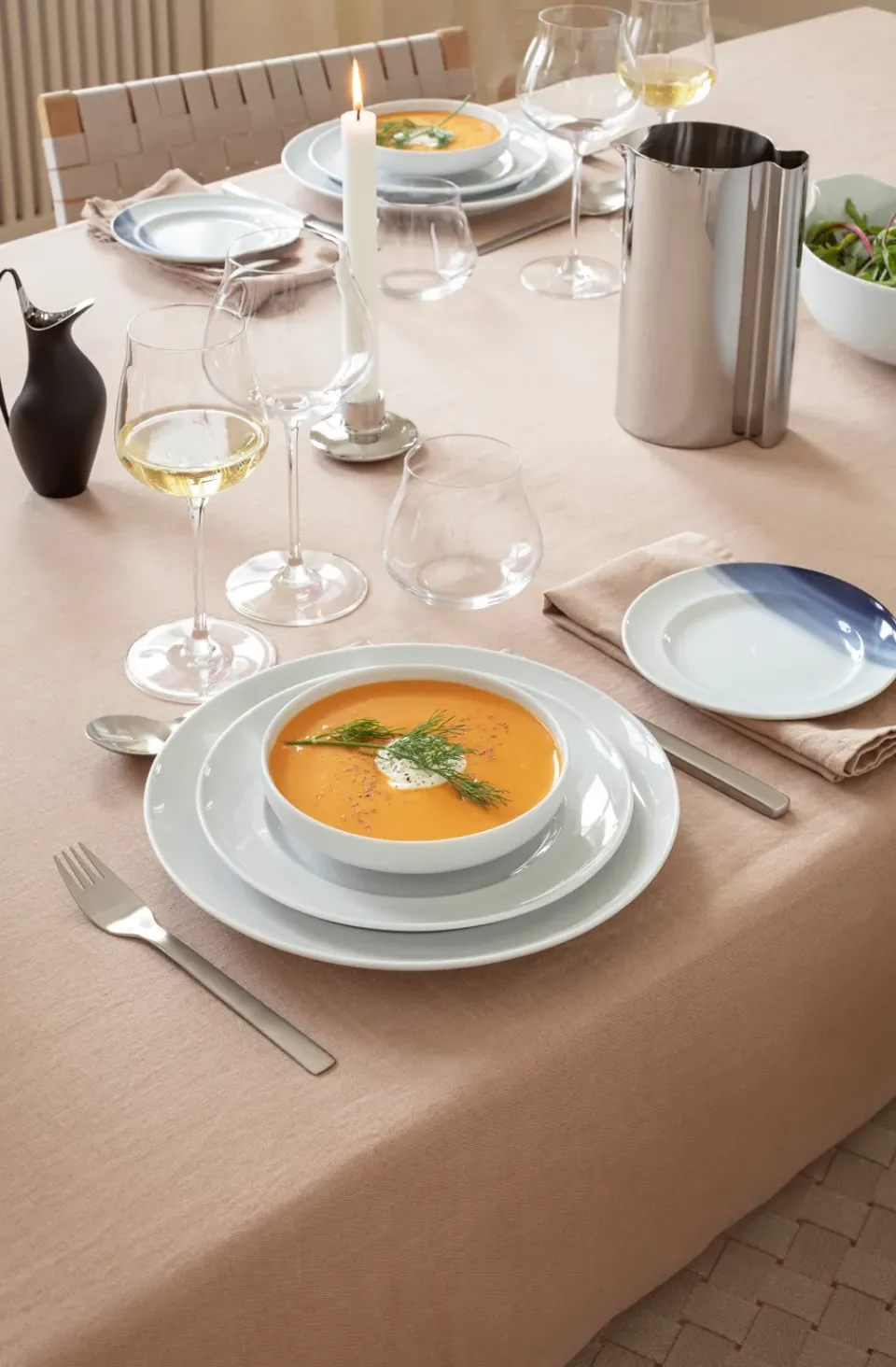 Georg Jensen Koppel dinnerware set, White New