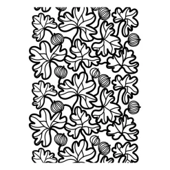 Arvidssons Textil Krusbär oilcloth, Black-white BlackWhite Online
