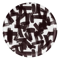 Åry Home Kryss tray Ø38 cm, Black-white BlackWhite