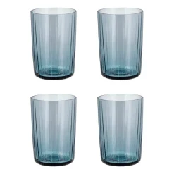 Bitz Kusintha drinking glass 28 cl 4-pack, Blue Best
