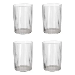 Bitz Kusintha drinking glass 28 cl 4-pack, Clear Transparent Hot