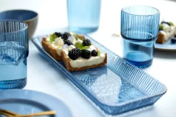 Bitz Kusintha serving dish rectangular 14x38 cm, Blue Online