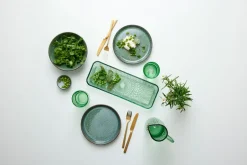 Bitz Kusintha serving dish rectangular 14x38 cm, Green Clearance