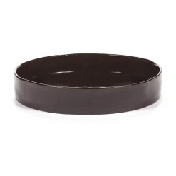 Serax La Mère deep plate L Ø25 cm, Dark Brown