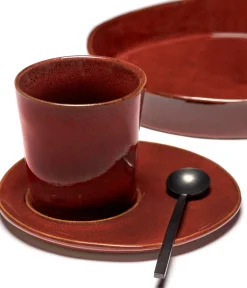 Serax La Mère saucer for coffee cup Ø14.5 cm 2-pack, Venetian Red New