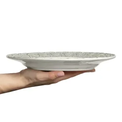 Mateus Lace plate 25 cm, Grey