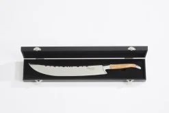 Hâws Laguiole By champagne saber 27 cm, Olive wood-stainless steel BrownSilver-coloured