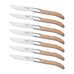 Hâws Laguiole By grilling fork 6-pack, Oak BrownSilver-coloured Best