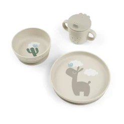 Done by deer Lalee Foodie Children's Dish Set 3 Pieces, Sand Beige Clearance