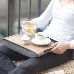 Bosign Lap tray mini, -wallnut Grey Clearance