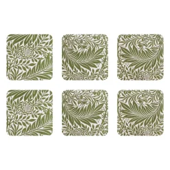 Åry Home Larkspur coaster 6-pack, 10x10 cm Green Online