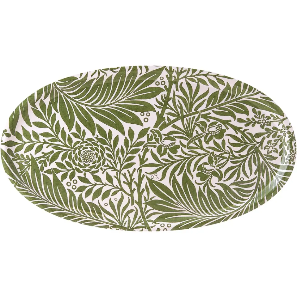 Åry Home Larkspur oval tray, 28x50 cm Green New