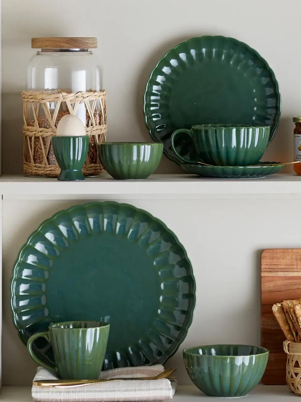 Bloomingville Latina egg cup, Green Outlet