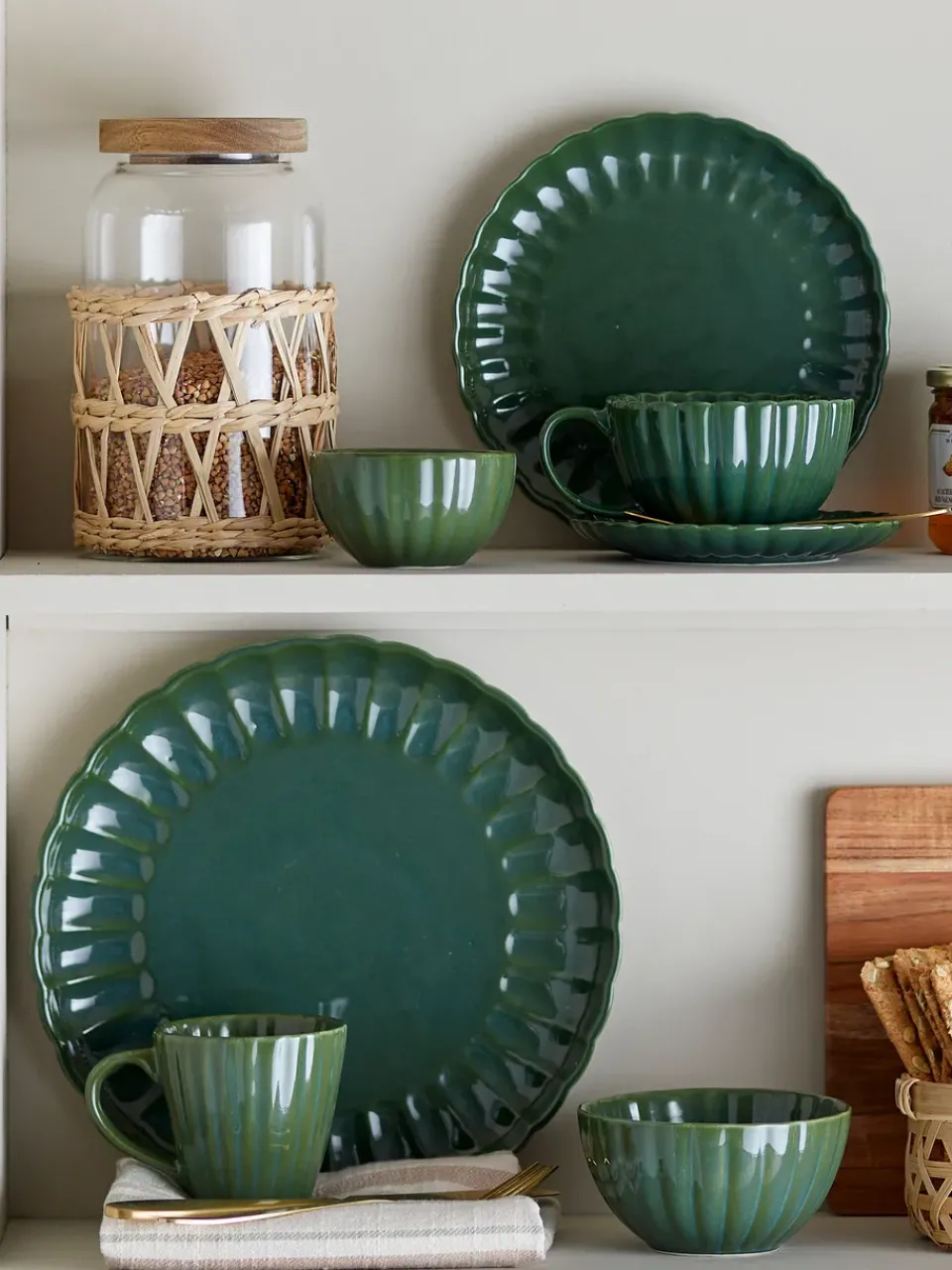 Bloomingville Latina plate Ø27 cm, Green Discount