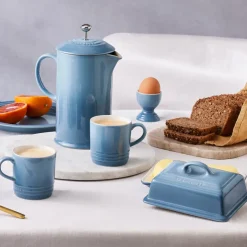 Le Creuset coffee press 1 L, Chambray Blue Outlet