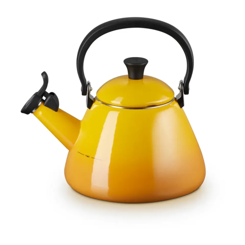 Le Creuset Kone kettle with whistle, Nectar YellowOrange Discount