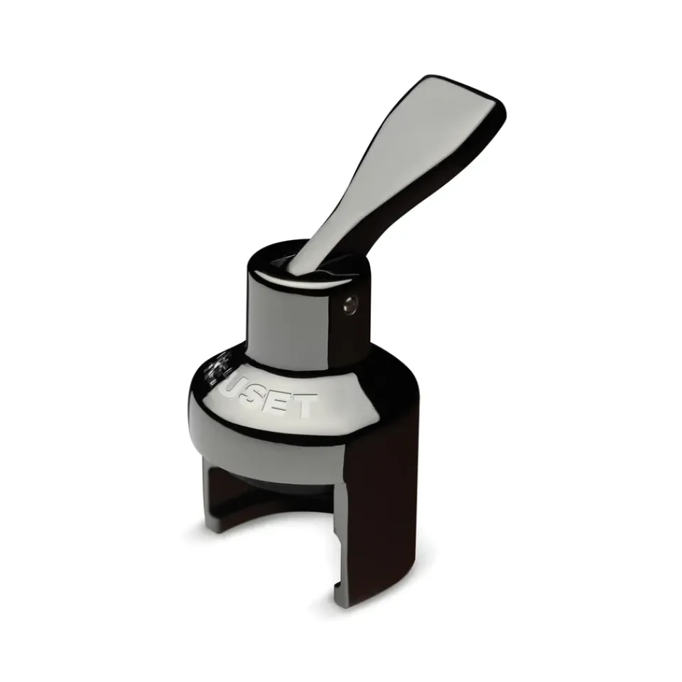 Le Creuset SW-101 Crown champagne stopper, Silver Black Clearance
