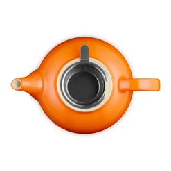 Le Creuset teapot, Volcanic, with strainer, 1.3 L Orange