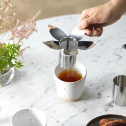 KLONG Leaf tea infuser, Stainless steel Silver-coloured Hot