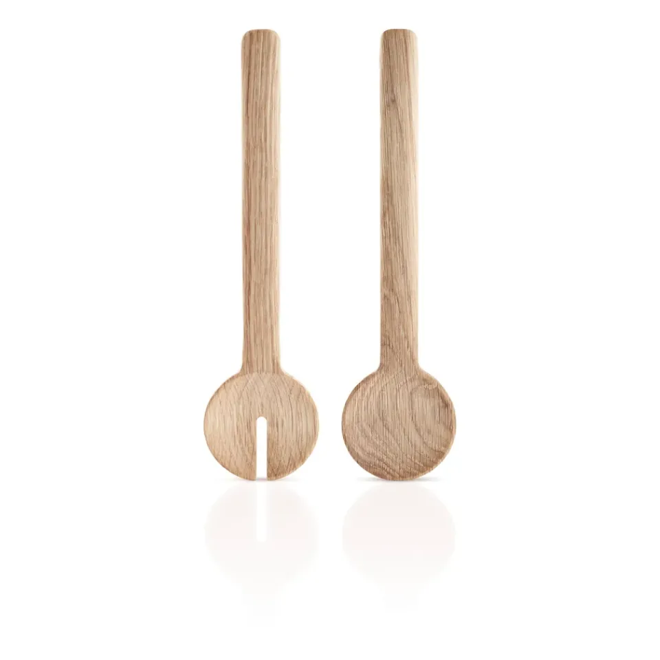 Eva Solo Legio Nova salad cutlery set, Oak Brown Discount