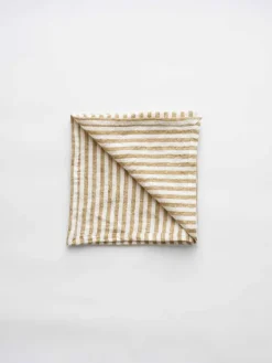 Tell Me More Leon fabric napkin 45x45 cm, Spice WhiteOrange Discount