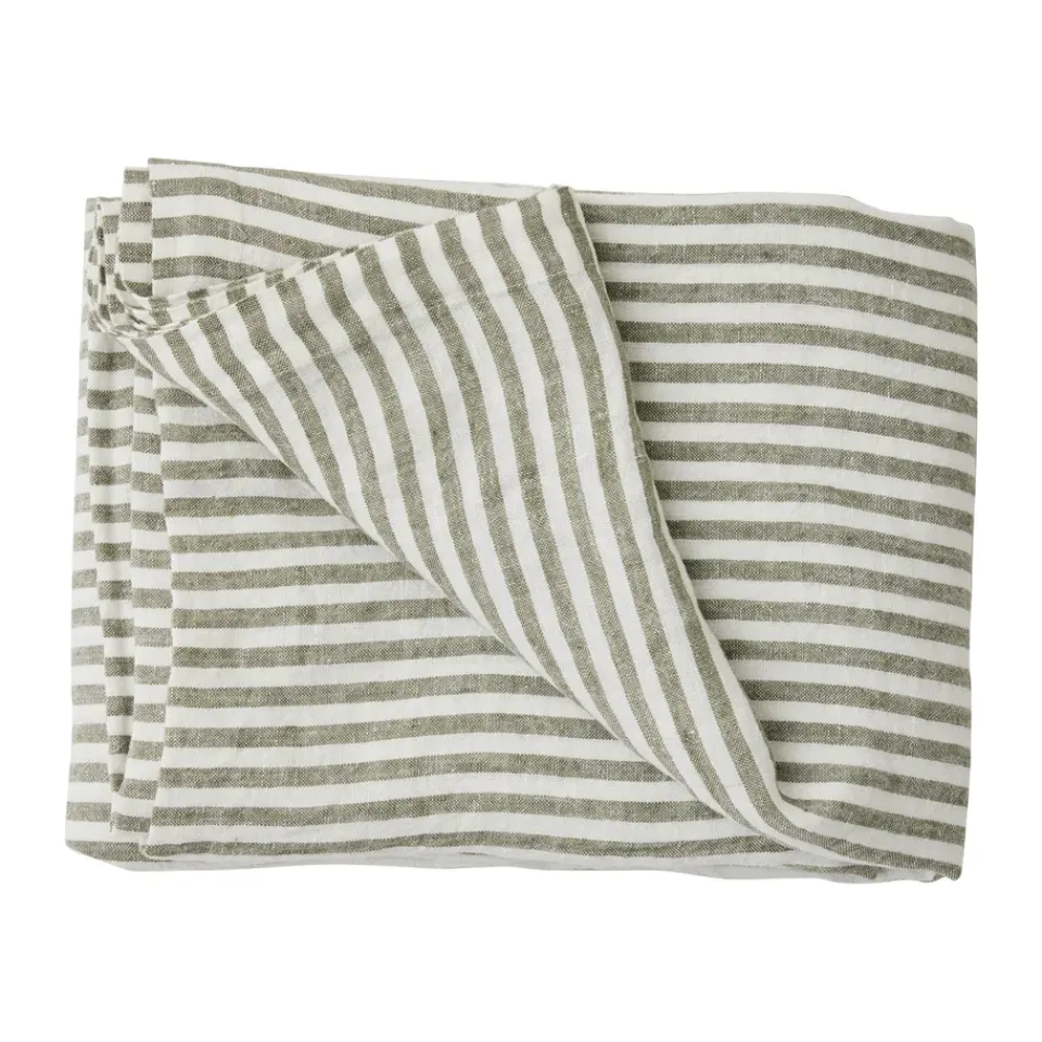 Tell Me More Leon tablecloth 145x330 cm, Seagrass WhiteGreen