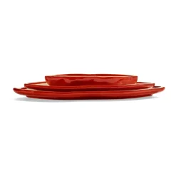 Serax Les Objets Mouleversants tray M, -white Red Hot
