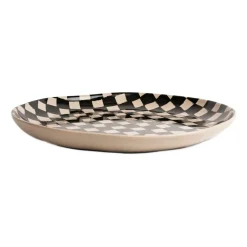 Byon Lexi serving dish 37 cm, Black-beige BlackBeige Best