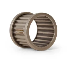 Lexington napkin ring striped Ø4,8 cm, Brass Silver-coloured Sale