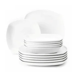 Seltmann Weiden Lido service set square 12 pieces, White Best