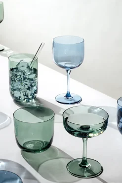 Villeroy & Boch Like long drink glass 38.5 cl 2-pack, Sage Green Discount