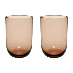 Villeroy & Boch Like long drink glass 38.5 cl 2-pack, Clay Brown New