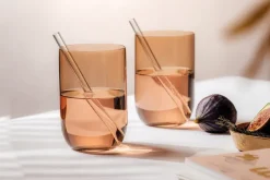 Villeroy & Boch Like long drink glass 38.5 cl 2-pack, Clay Brown New