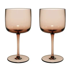 Villeroy & Boch Like wine glass 27 cl 2-pack, Clay Brown Discount