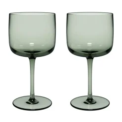 Villeroy & Boch Like wine glass 27 cl 2-pack, Sage Green Hot