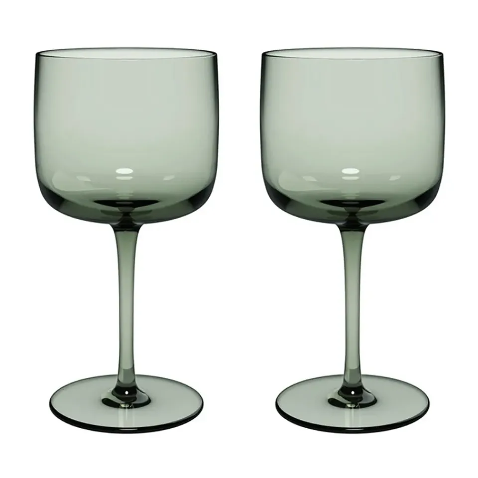 Villeroy & Boch Like wine glass 27 cl 2-pack, Sage Green Hot