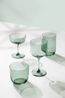 Villeroy & Boch Like wine glass 27 cl 2-pack, Sage Green Hot