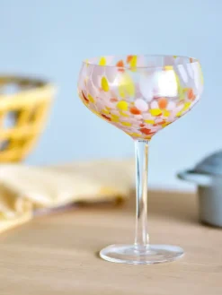 Bloomingville Lilya cocktail glass 29,5 cl, Rose Pink Clearance