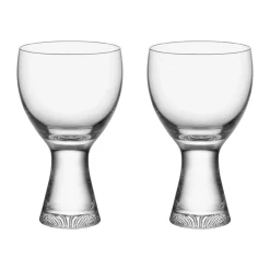 Kosta Boda Limelight wine glass 25 cl 2-pack, Clear Transparent Clearance