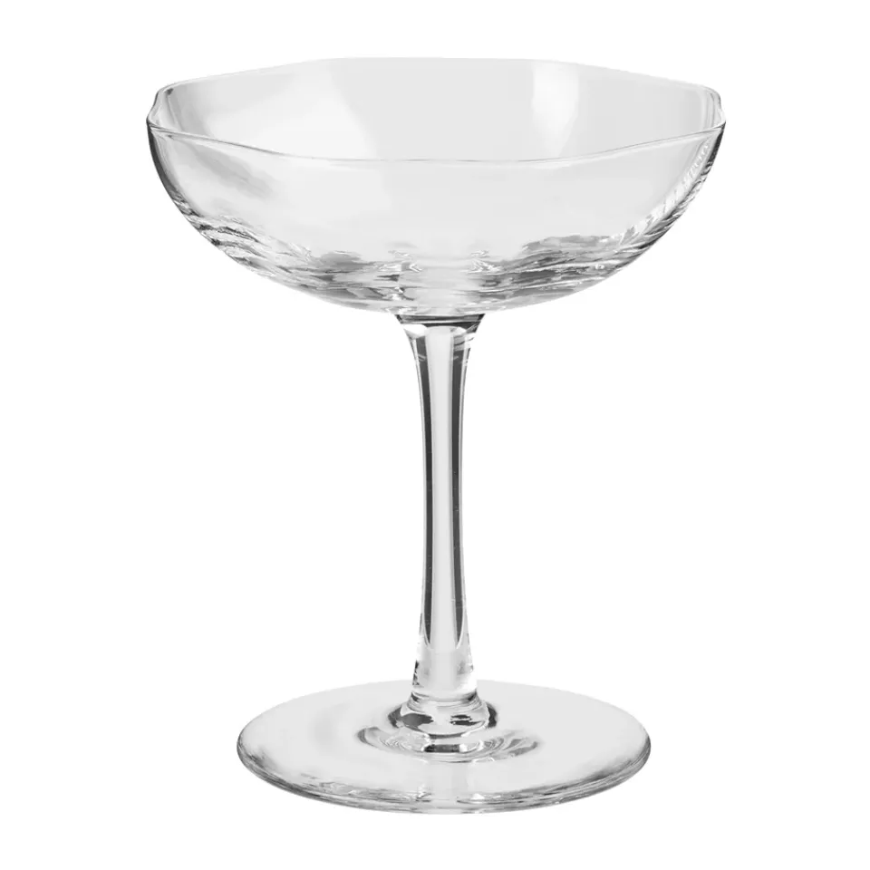 Broste Copenhagen Limfjord champagne glass 17.5 cl, Clear Transparent