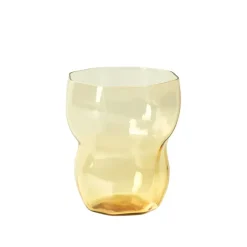 Broste Copenhagen Limfjord Tumbler glass 35cl, Amber Yellow Best