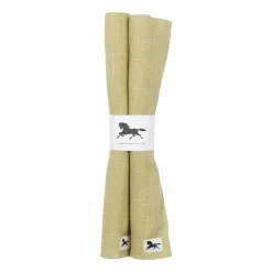 Almedahls Linen placemat 34x45 cm 2-pack, Olive Green Sale