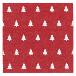 Scandi Essentials Linen trees serviette 33x33 cm 20-pack, Red Outlet