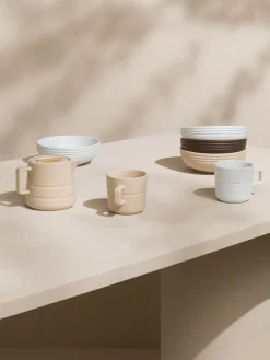 NJRD Lines bowl Ø16 cm 6-pack, Beige Sale