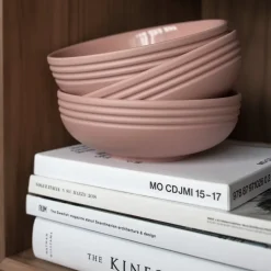 NJRD Lines bowl Ø16 cm 6-pack, Pink Discount