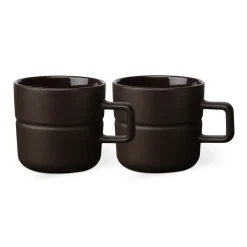 NJRD Lines mug 30 cl 2-pack, Brown Best