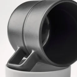 NJRD Lines mug 30 cl 2-pack, dark Grey Best