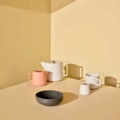 NJRD Lines mug 50 cl 2-pack, White Clearance